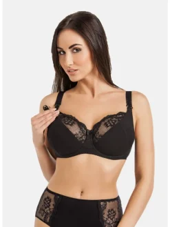 3er Pack: Ungepolsterter Still-BH Anastasia Mama in mehrfarbig