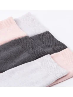 6er Pack Warme Kuschelsocken Smilla in Schwarz-Grau-Pink