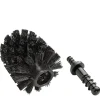 2er Set: Ersatzbürstenköpfe WC-Garnitur in Schwarz  - Ø 8,5 cm