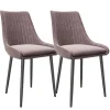 2er Set Esszimmerstuhl "SAMANTHA" in Rose Quartz - (B)51 x (H)84 x (T)55 cm