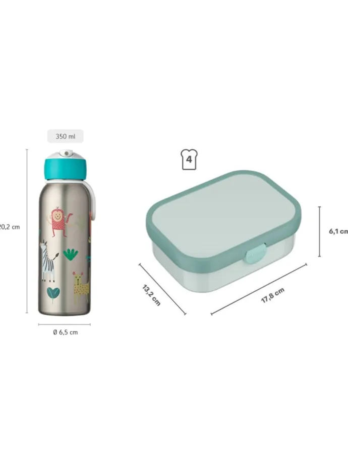 2er Set Lunchset mit Thermoflasche Campus in Forest Friends