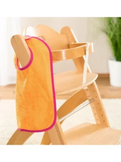 2er Set Riesen-Lätzchen mit Druckknöpfen in rosa,gelb