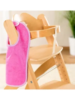 2er Set Riesen-Lätzchen mit Druckknöpfen in rosa,gelb