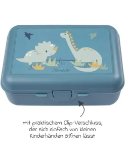 3er Set Rucksack, Brotdose & Trinkflasch in blau,gruen,motiv
