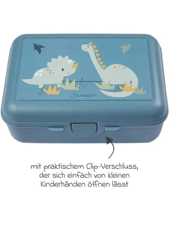 3er Set Rucksack, Brotdose & Trinkflasch in blau,gruen,motiv