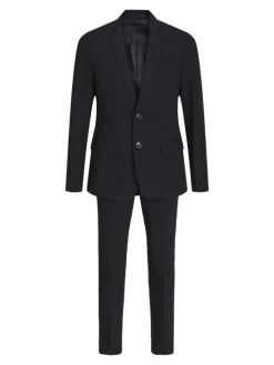 2er-Pack Einreihiger Blazer und Hose in Black