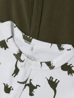 2er-Pack Nachtwäsche in Olive Night