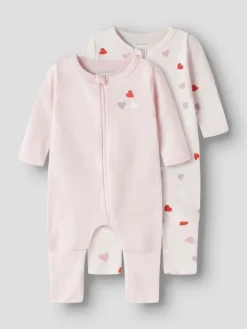 2er-Pack Schlafstrampler NBFNIGHTSUIT CAR. HEART in carinaria