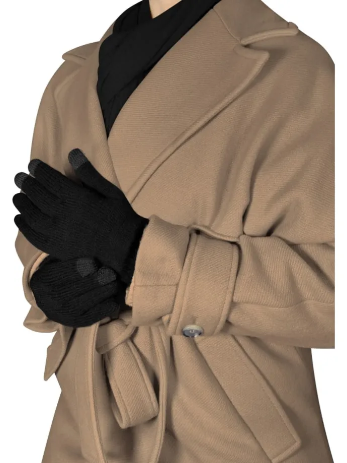2er-Pack Touchscreen Handschuhe in Schwarz