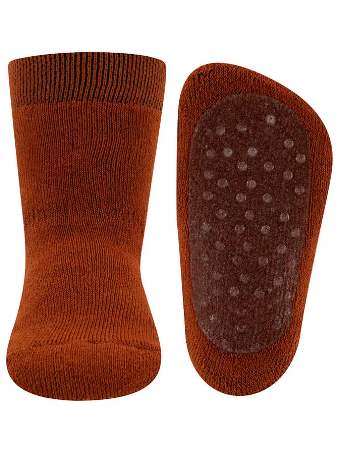 2er-Set: ABS-Socken Rot/ Ocker
