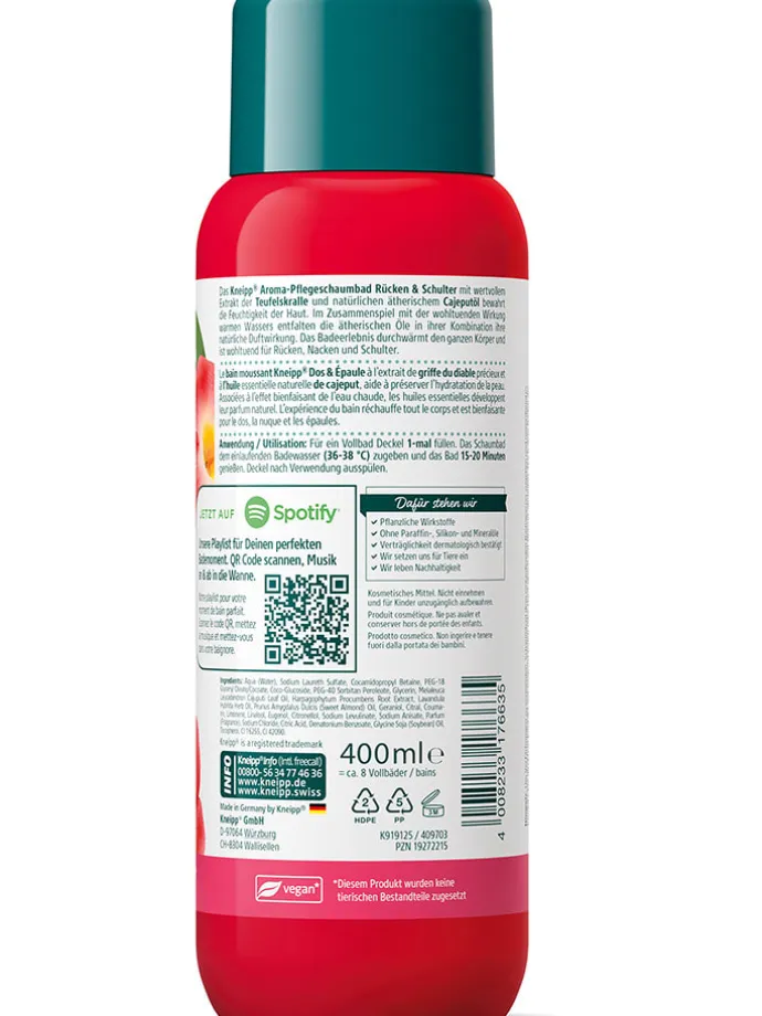 6er-Set: Aroma-Pflegebad "Rücken & Schulter", je 400 ml