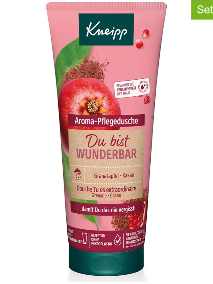 3er-Set: Aroma-Pflegedusche "Du bist wunderbar", je 200 ml