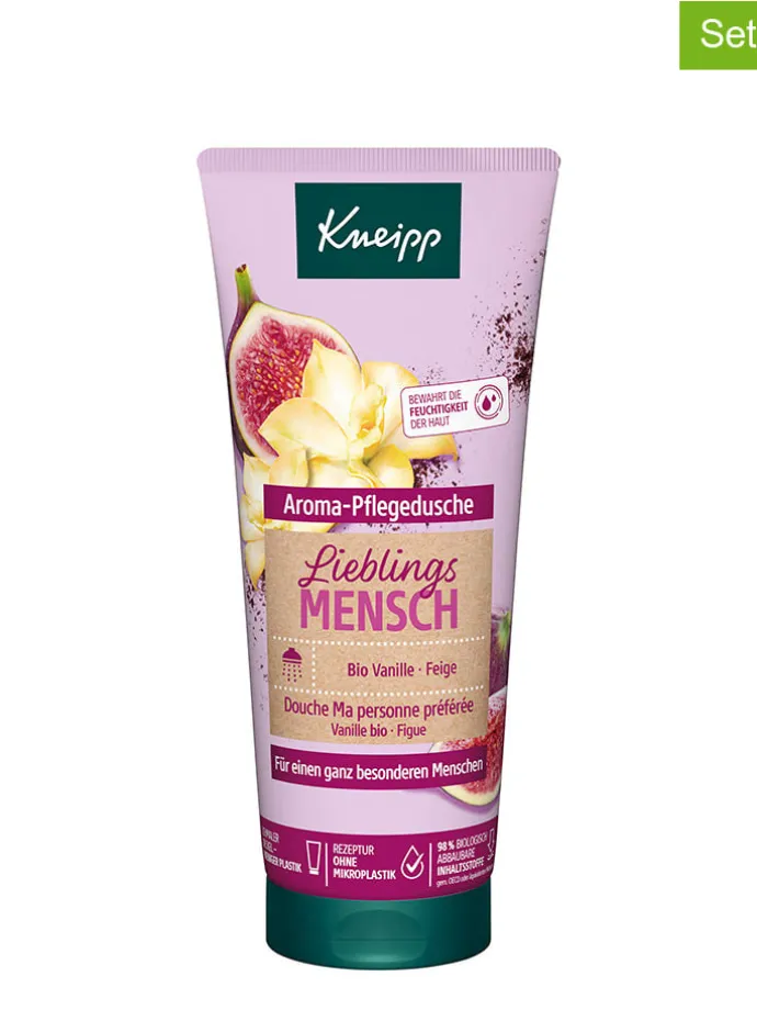 3er-Set: Aroma-Pflegedusche "Lieblingsmensch", je 200 ml