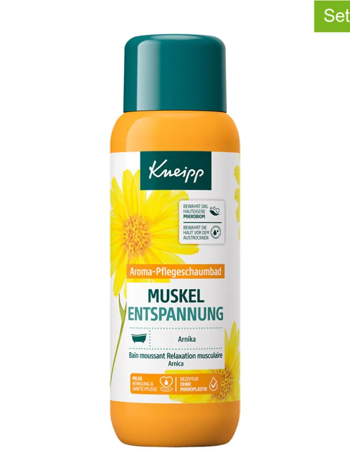 2er-Set: Aroma-Pflegeschaumbad "Muskel Entspannung", je 400 ml