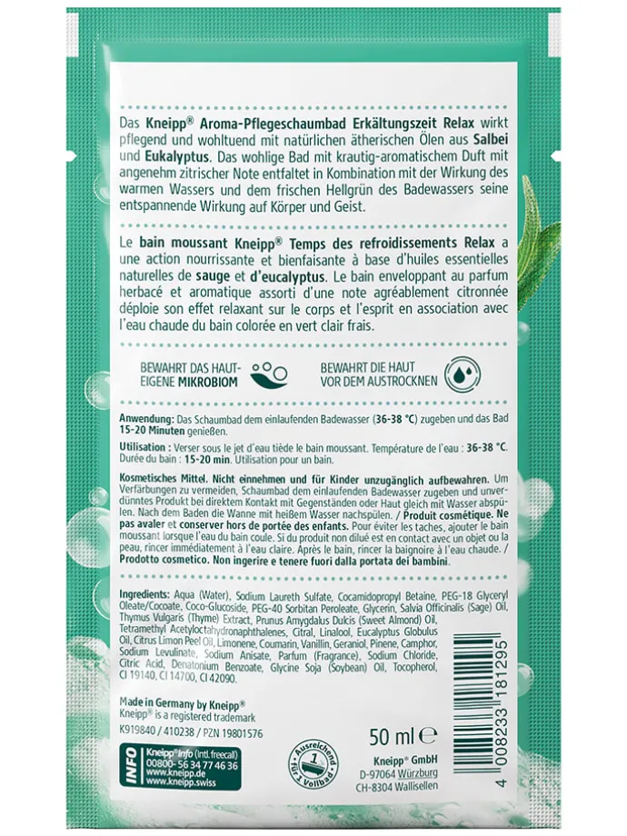 15er-Set: Aroma-Pflegeschaumbäder "Erkältungszeit Relax" - je 50 ml