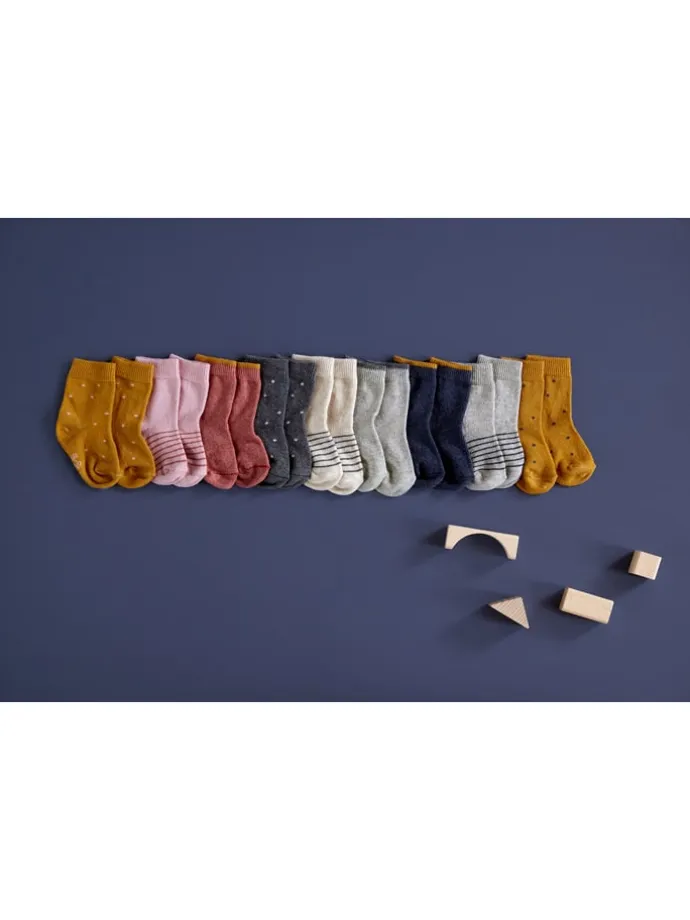 3er-Set: Babysocken in Beige/ Grau/ Anthrazit
