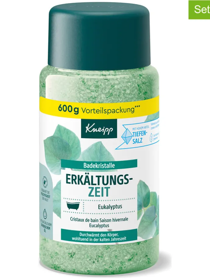 2er-Set: Badekristalle "Erkältungszeit", je 600 g