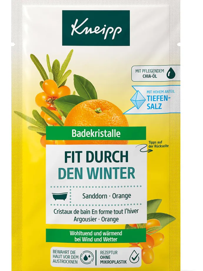 12er-Set: Badekristalle "Fit durch den Winter", je 60 g