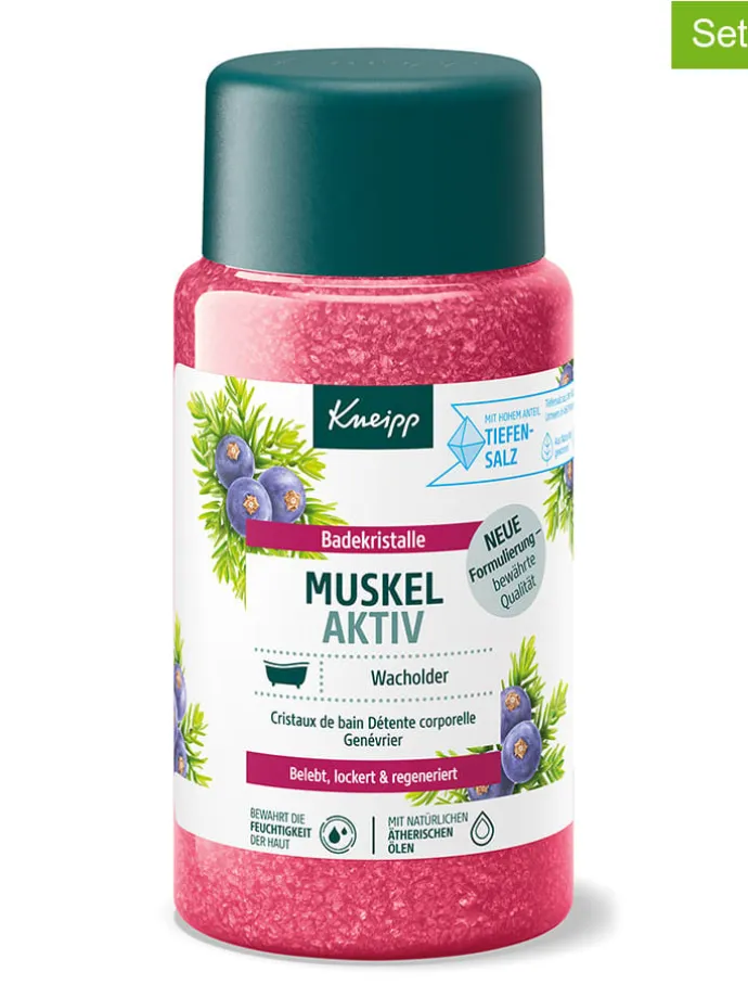 2er-Set: Badekristalle "Muskel Aktiv", je 600 g