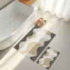 2er-Set: Badvorleger in Beige/ Grau/ Weiß