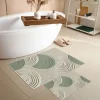 2er-Set: Badvorleger in Grün/ Beige