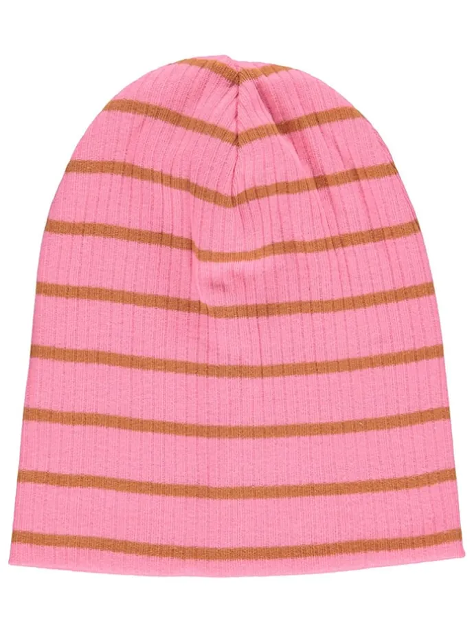 2er-Set: Beanies in Pink/ Hellbraun
