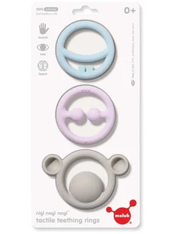 3er-Set Beißringe "Nigi Nagi Nogi" - ab Geburt