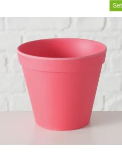 2er-Set: Übertöpfe "Giardino" in Pink - (H)9,5  Ø 11 cm