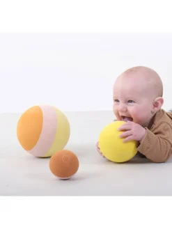 3er-Set: Bälle in Geb/ Rosa/ Orange - ab Geburt
