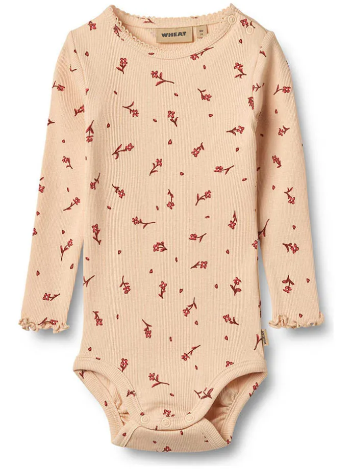 2er-Set: Bodys "Regitze" in Creme/ Orange