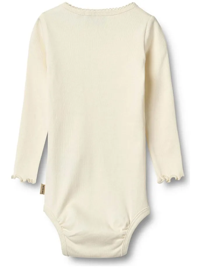 2er-Set: Bodys "Regitze" in Creme/ Orange