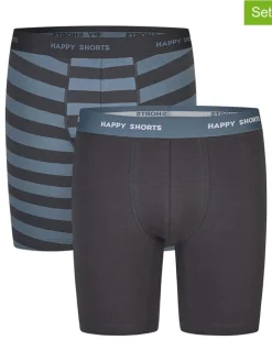 2er-Set: Boxershorts in Blau/ Schwarz