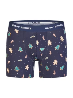 2er-Set: Boxershorts in Dunkelrot/ Dunkelblau