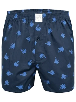 4er-Set: Boxershorts in Dunkelblau/ Hellblau