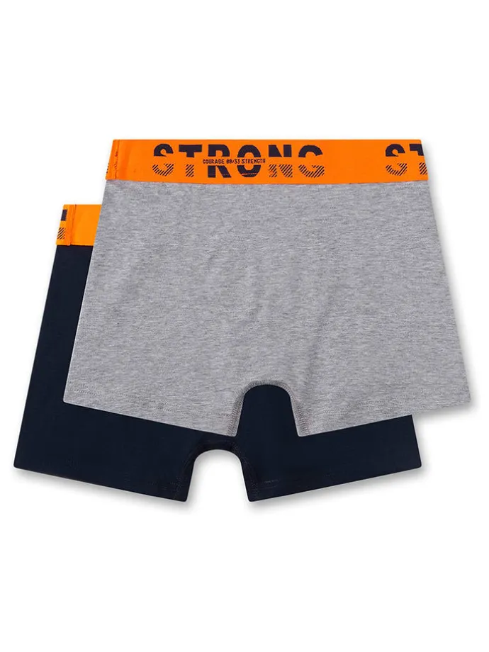 2er-Set: Boxershorts in Grau/ Schwarz