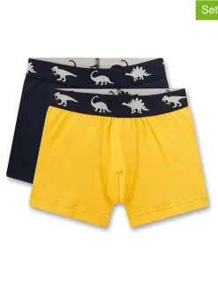 2er-Set: Boxershorts in Schwarz/ Gelb