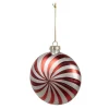 2er-Set: Christbaumkugeln in Rot/ Silber - Ø 10 cm