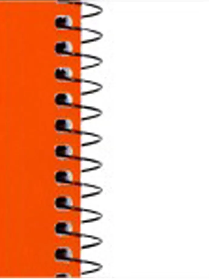 5er-Set: Collegeblöcke "Oxford - Lineatur 27" in Orange - DIN A4