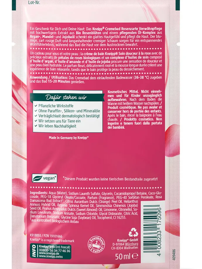 15er-Set: Cremebäder "Rosenzarte Verwöhnpflege", je 50 ml