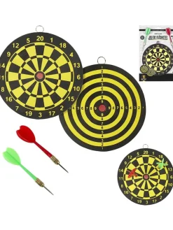 2er-Set: Dartspiele in Gelb/ Schwarz - Ø 15 cm