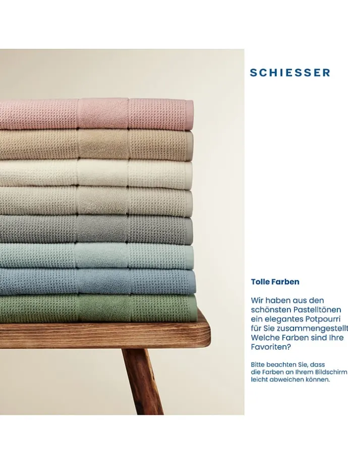 2er-Set: Duschtücher "Turin" in Beige
