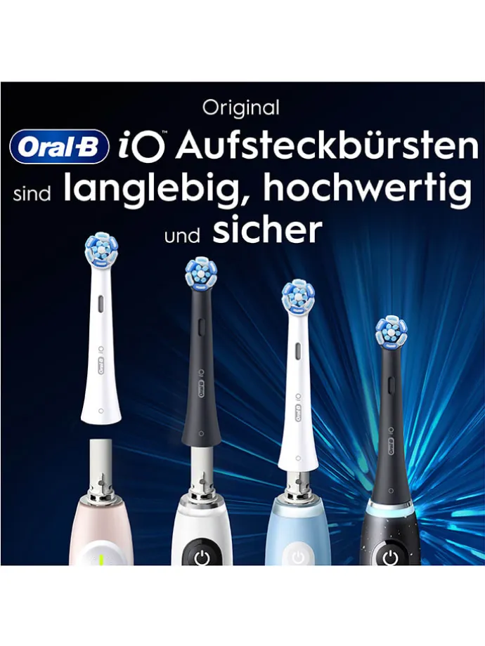 8er-Set: Ersatz-Bürstenköpfe "iO Ultimative Reinigung" in Schwarz