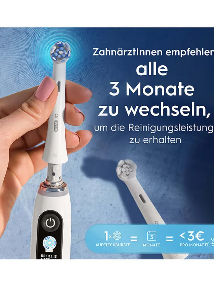 8er-Set: Ersatz-Bürstenköpfe "iO Ultimative Reinigung" in Weiß