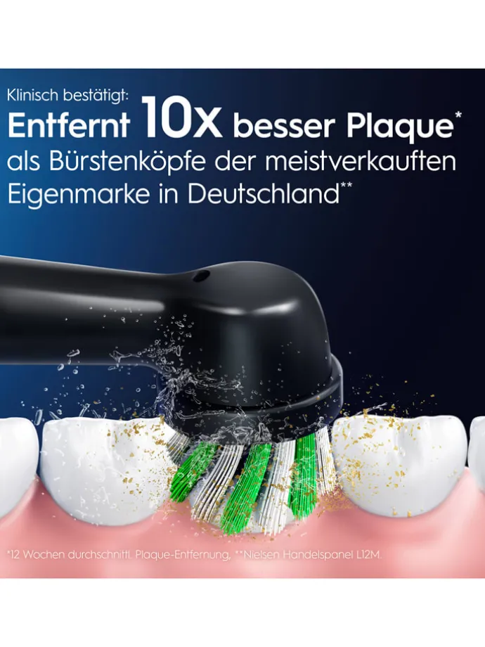 10er-Set: Ersatz-Bürstenköpfe "Pro CrossAction" in Schwarz