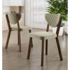 4er-Set: Esszimmerstühle "Arfe" in Creme - (B)45 x (H)86 x (T)46 cm