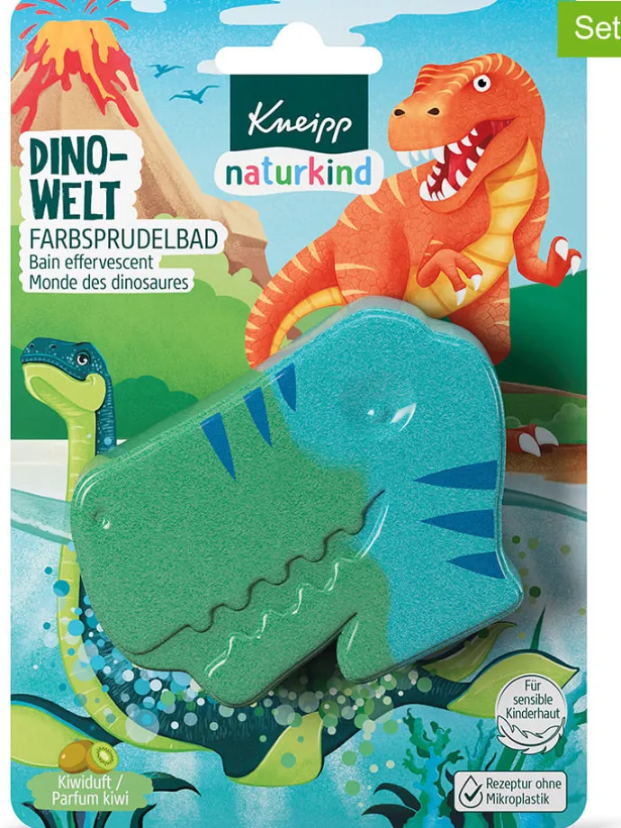 6er-Set: Farbsprudelbad "Naturkind Dinowelt"