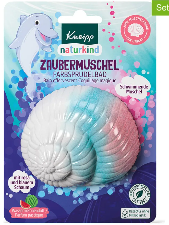 6er-Set: Farbsprudelbad "Zaubermuschel", je 85 g