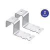 2er-Set: Fensterhaken in Silber - 2x 2 Stück