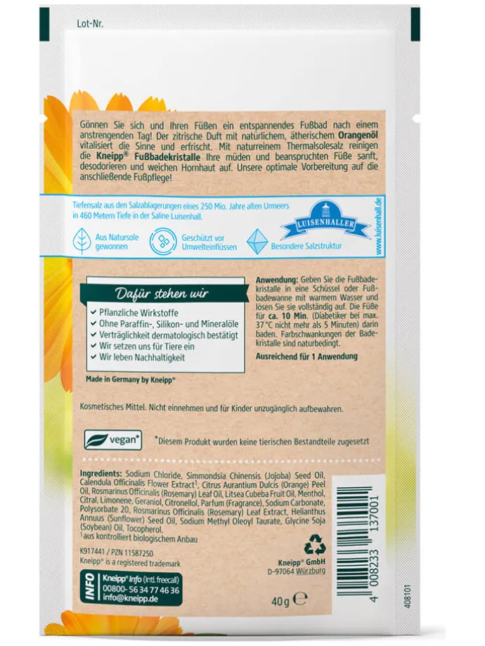 12er-Set: Fußbadekristalle, je 40 g