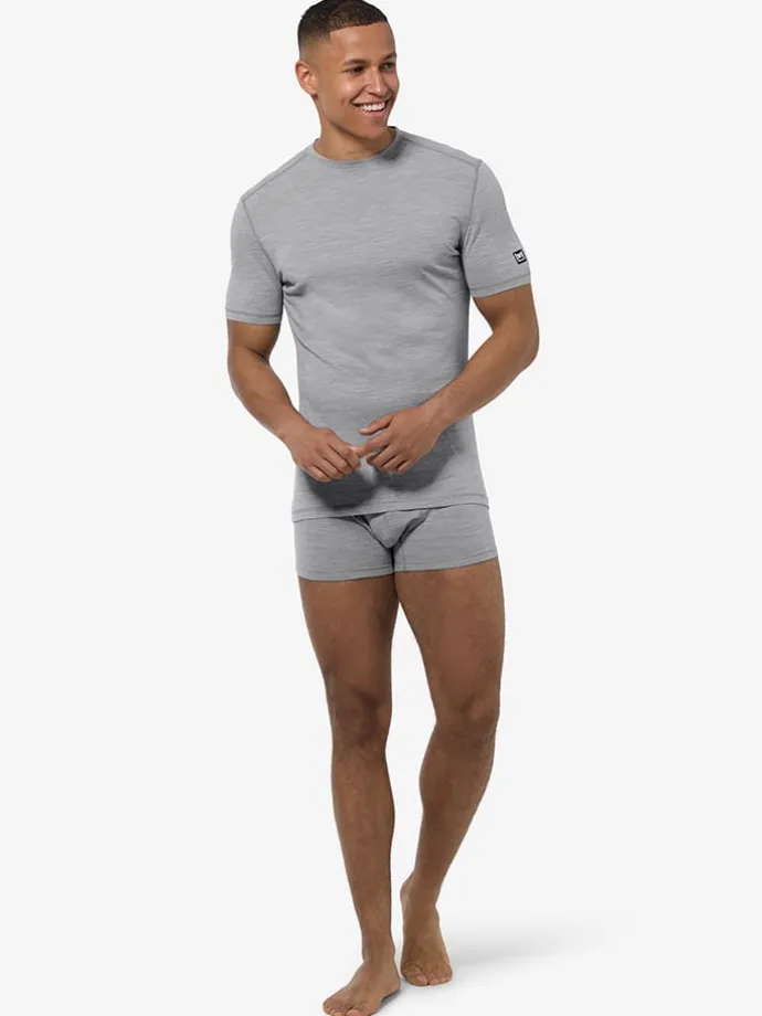 2er-Set: Funktionsboxershorts in Hellgrau
